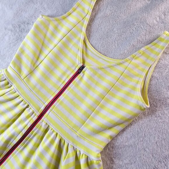 Jessica Simpson ✦ Yellow Striped Sundress ✦ Scoop Neck Sleeveless Sz S EUC - Picture 11 of 16